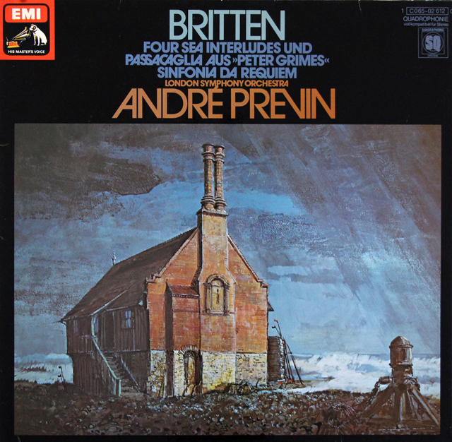 プレヴィンのブリテン/「ピーター・グライムズ」から「四つの間奏曲」ほか　独EMI　3725　LP レコード