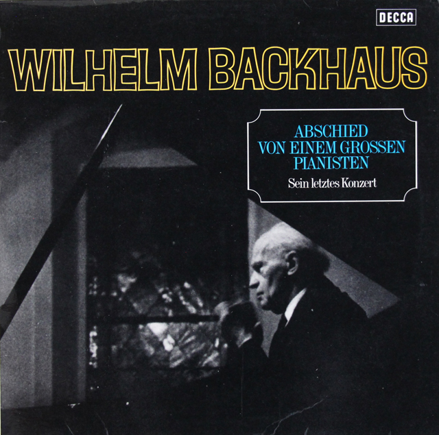 【オリジナル盤】　バックハウス/最後の演奏会　独DECCA　3725　LP レコード