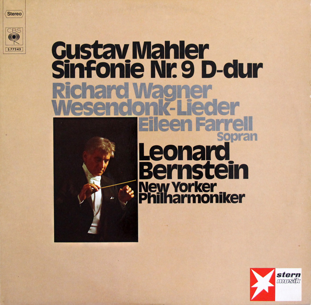 バーンスタインのマーラー/交響曲第9番ほか　独CBS　3725　LP レコード