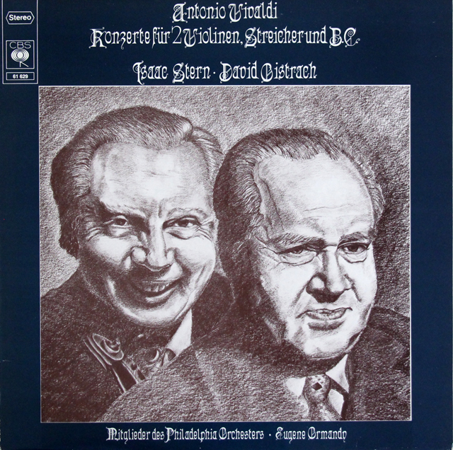 オイストラフ、スターン、オーマンディのヴィヴァルディ/2つのヴァイオリンのための協奏曲集　独CBS　3725　LP レコード