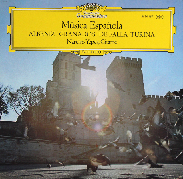 イエペス/スペインのギター音楽　（アルベニス、グラナドス　ファリャ、トゥリーナ）　独DGG　3725　LP レコード