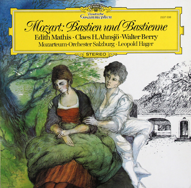 マティス、ベリー、ハーガーのモーツァルト/「バスティアンとバスティエンヌ」　独DGG　3725　LP レコード