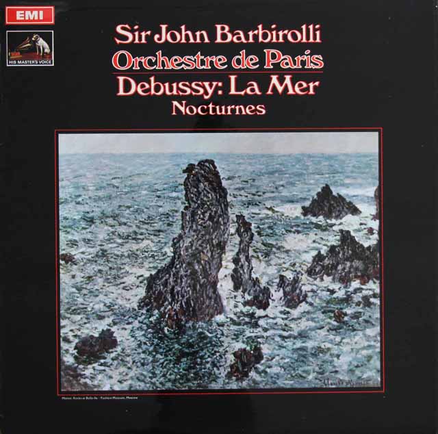 バルビローリのドビュッシー/「海」、「夜想曲」　英EMI　3726　LP レコード