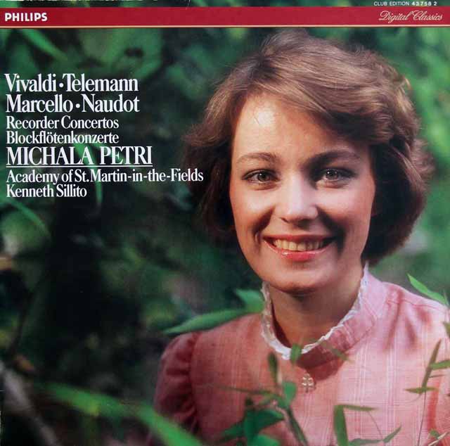 ペトリのヴィヴァルディ、テレマンら/リコーダー協奏曲集　蘭PHILIPS　3726　LP レコード