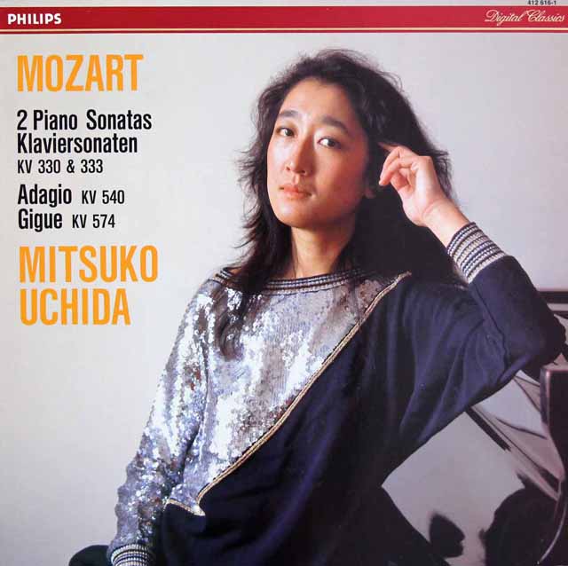 内田のモーツァルト/ピアノソナタ第10、13番ほか　蘭PHILIPS　3726　LP レコード