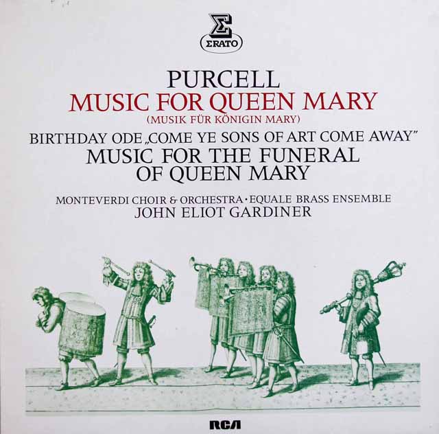 ガーディナーのパーセル/メアリー女王のための音楽　★長岡鉄男の外盤A級セレクション第1巻13掲載盤　独ERATO　3726　LP レコード