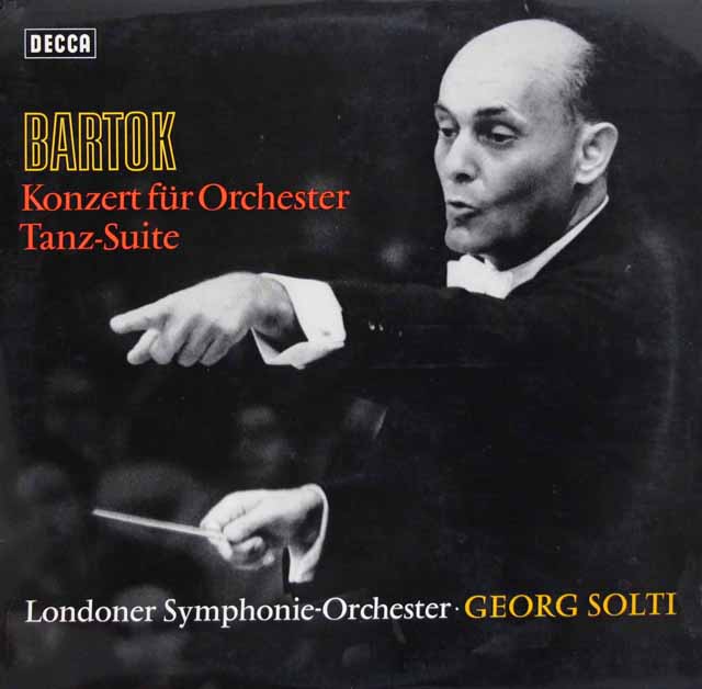 ショルティのバルトーク/管弦楽のための協奏曲ほか　独DECCA　3726　LP レコード