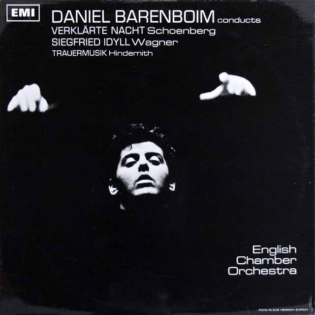 【オリジナル盤】　バレンボイムのシェーンベルク/「浄夜」ほか　英EMI　3727　LP レコード