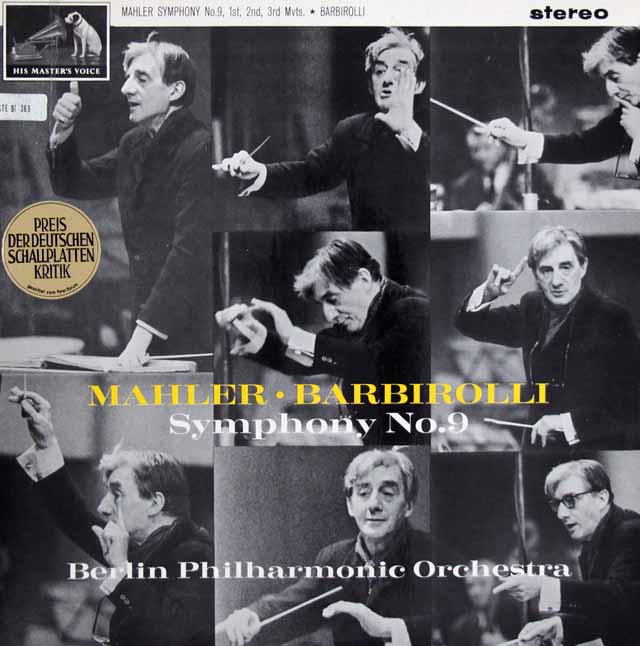 【オリジナル盤】　バルビローリのマーラー/交響曲第9番　英EMI　3727　LP レコード