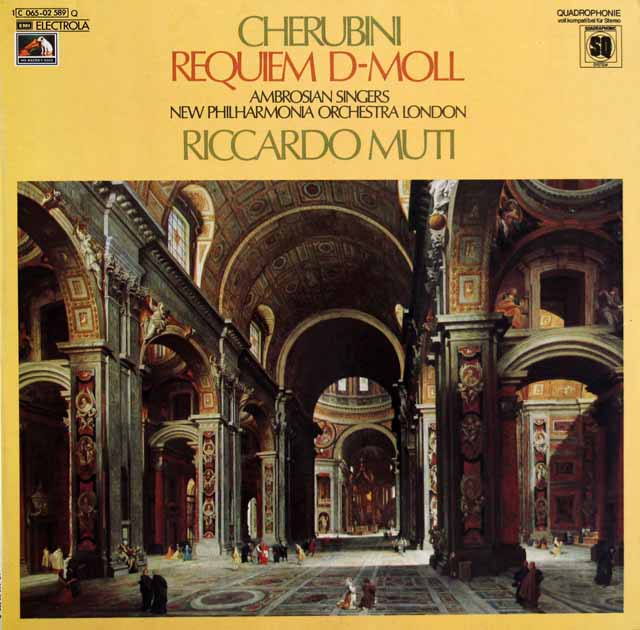 ムーティのケルビーニ/レクイエム ニ短調　独EMI　3727　LP レコード
