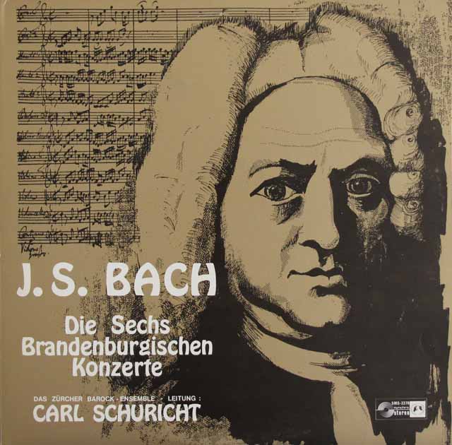 シューリヒトのバッハ/ブランデンブルク協奏曲全曲　独CH　3727　LP レコード