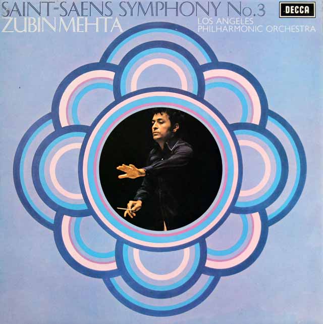 【オリジナル盤】　メータのサン=サーンス/交響曲第3番「オルガン付き」　英DECCA　3727　LP レコード