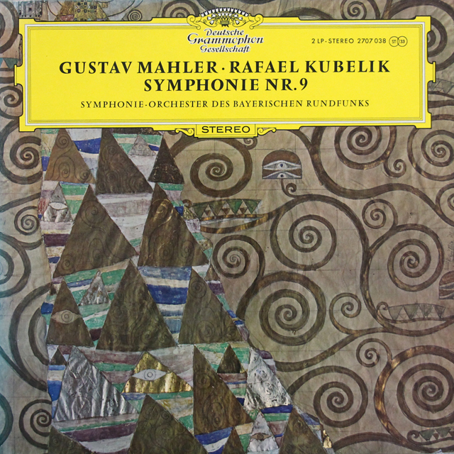 クーベリックのマーラー/交響曲第9番　独DGG　3728　LP レコード