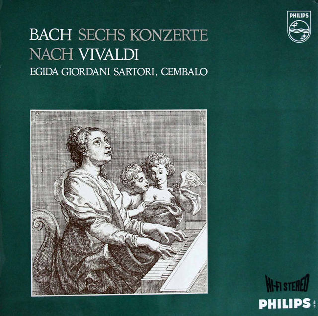 サルトリのバッハ/ヴィヴァルディの原曲による6つの協奏曲集　蘭PHILIPS　3728　LP レコード