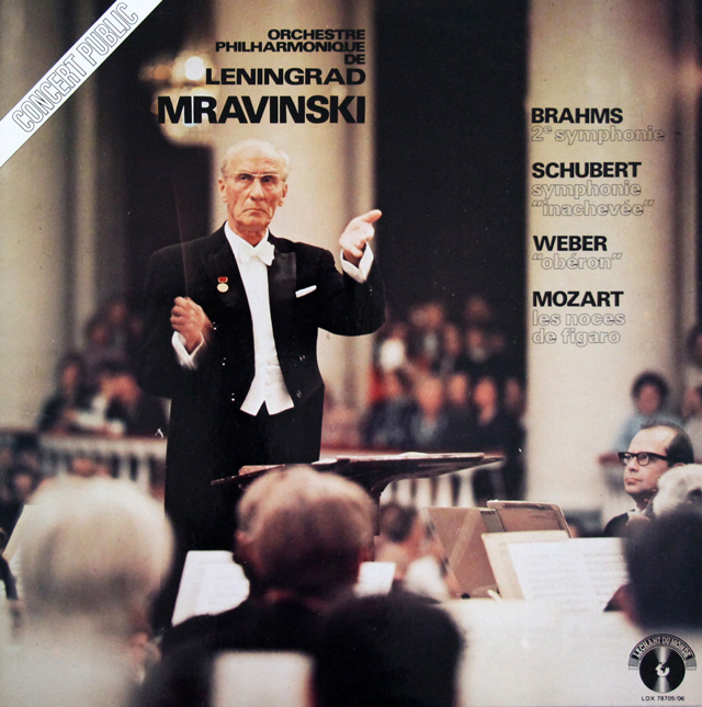 ムラヴィンスキーの「1978年ウィーン芸術週間ライヴ」　仏LE CHANT DU MONDE　3728　LP レコード
