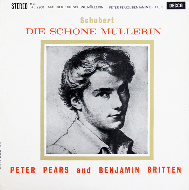 ピアーズ、ブリテンのシューベルト/美しき水車小屋の娘　英DECCA　3728　LP レコード