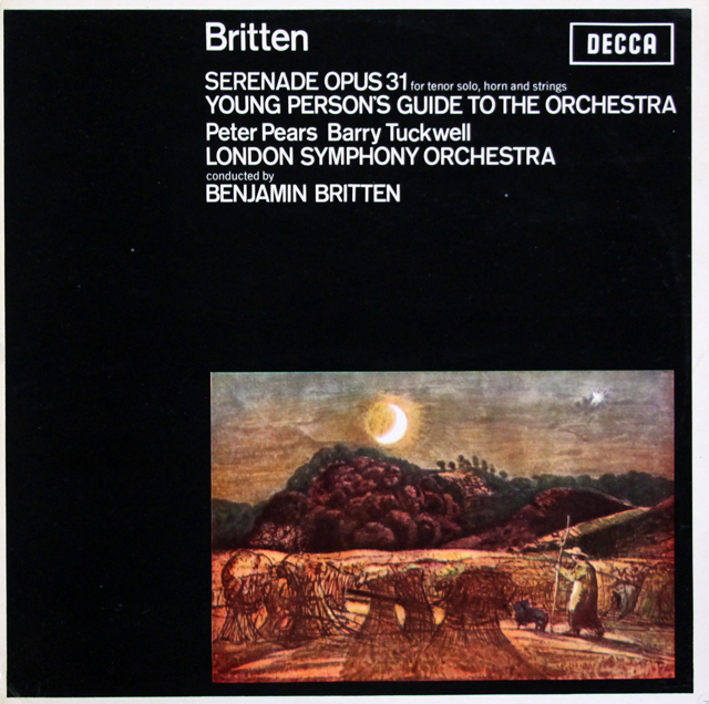 ブリテンの自作自演/青少年のための管弦楽入門ほか　蘭DECCA　3728　LP レコード