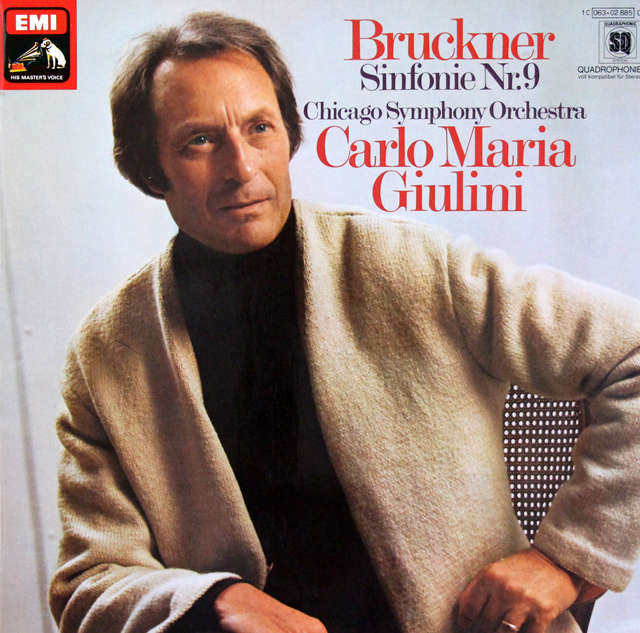 ジュリーニのブルックナー/交響曲第9番　独EMI　3728　LP レコード