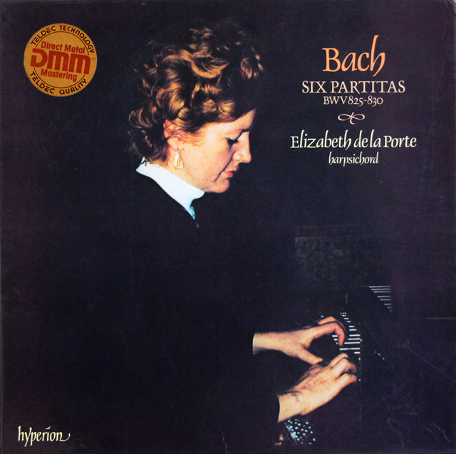 【直筆メッセージ付き】　デラ・ポルテのバッハ/6つのパルティータ　独hyperion　3728　LP レコード