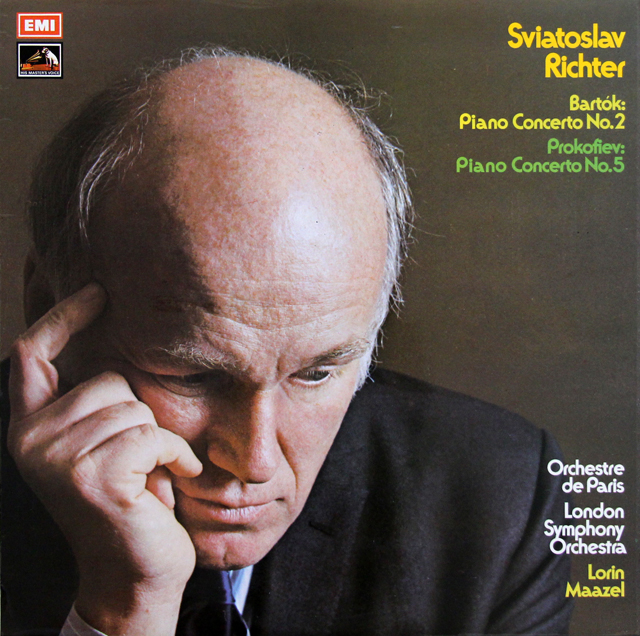 【オリジナル盤】　リヒテル、マゼールのバルトーク/ピアノ協奏曲第2番ほか　英EMI　3728　LP レコード