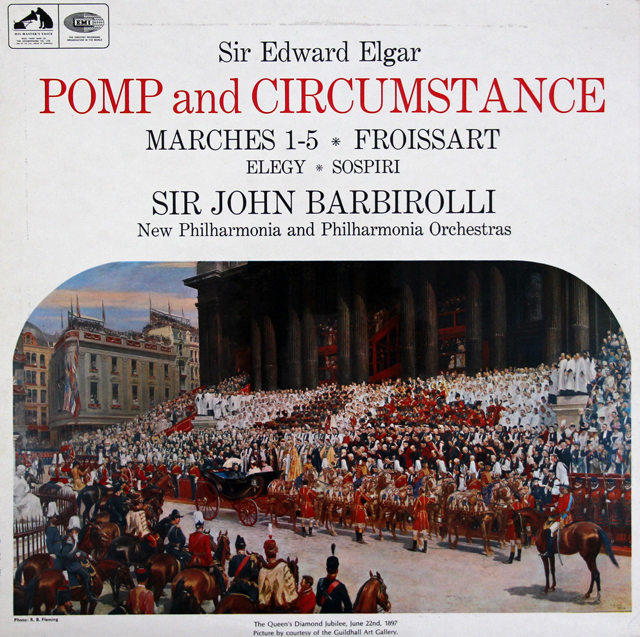バルビローリのエルガー/「威風堂々」ほか　英EMI　3728　LP レコード