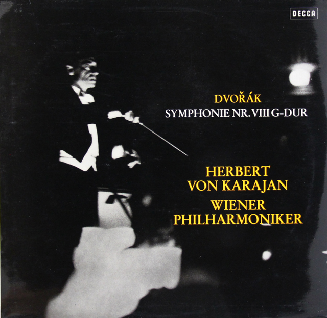 カラヤンのドヴォルザーク/交響曲第8番　独DECCA　3728　LP レコード