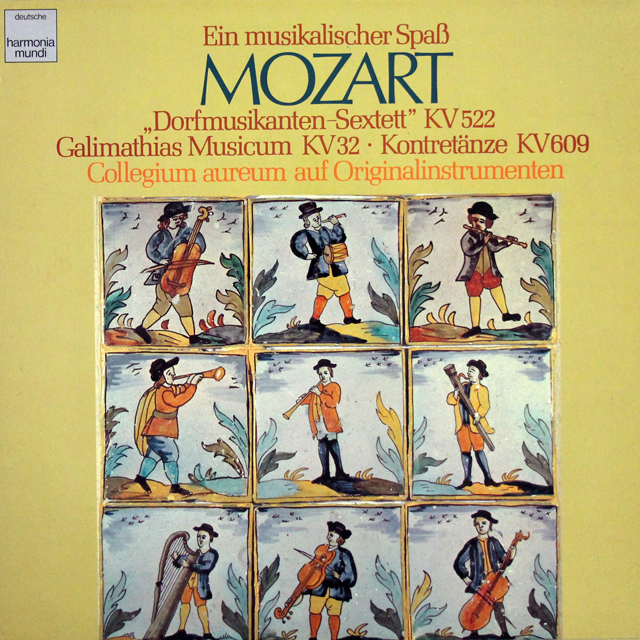 コレギウム・アウレウム合奏団のモーツァルト/「音楽の冗談」ほか　独HM　3728　LP レコード