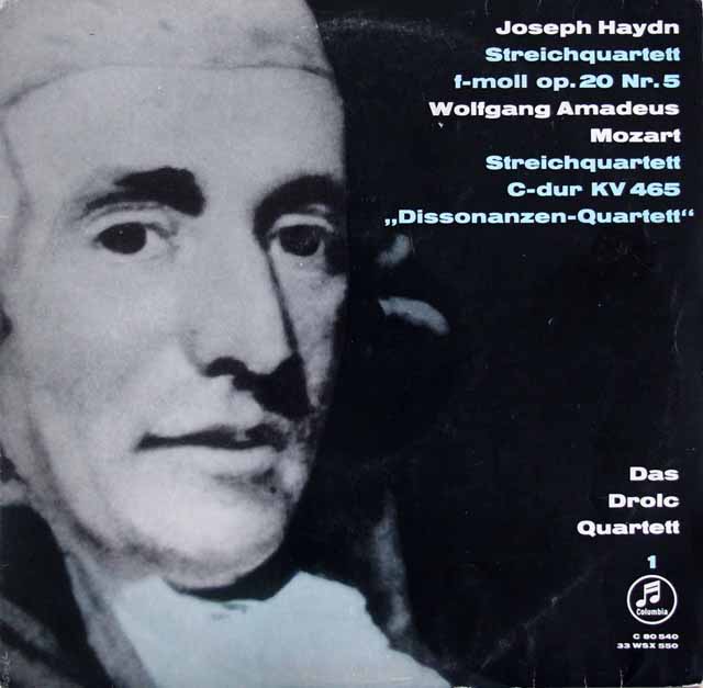 ドロルツ四重奏団のハイドン/弦楽四重奏曲第35番ほか　独Columbia　3729　LP レコード