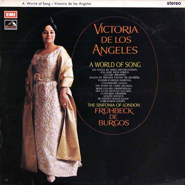 ロス・アンヘレスの名歌曲の世界　英EMI　3729　LP レコード