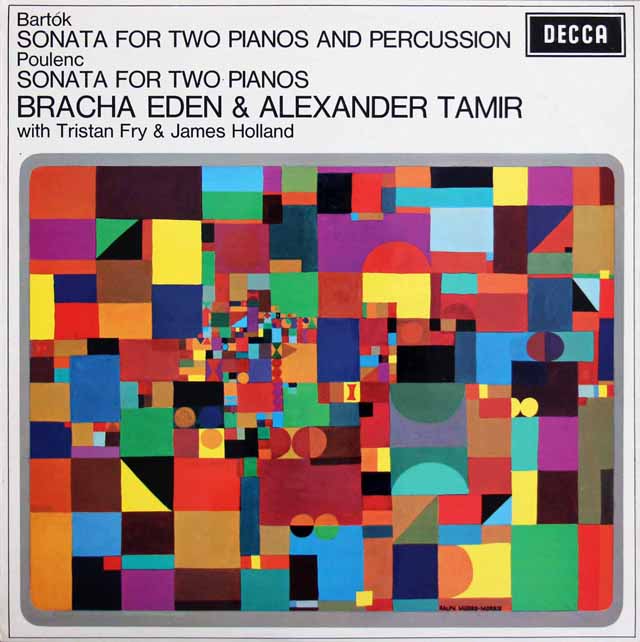 【オリジナル盤】　イーデン、タミールのバルトーク/2台のピアノとパーカッションのためのソナタほか　英DECCA　3729　LP レコード