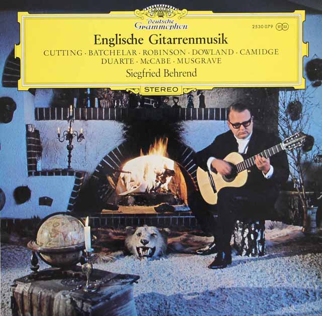 ベーレントのイギリスのギター音楽　独DGG　3729　LP レコード