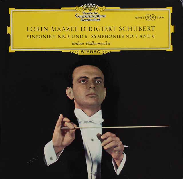 【独最初期盤】　マゼールのシューベルト/交響曲第5、6番　独DGG　3729　LP レコード