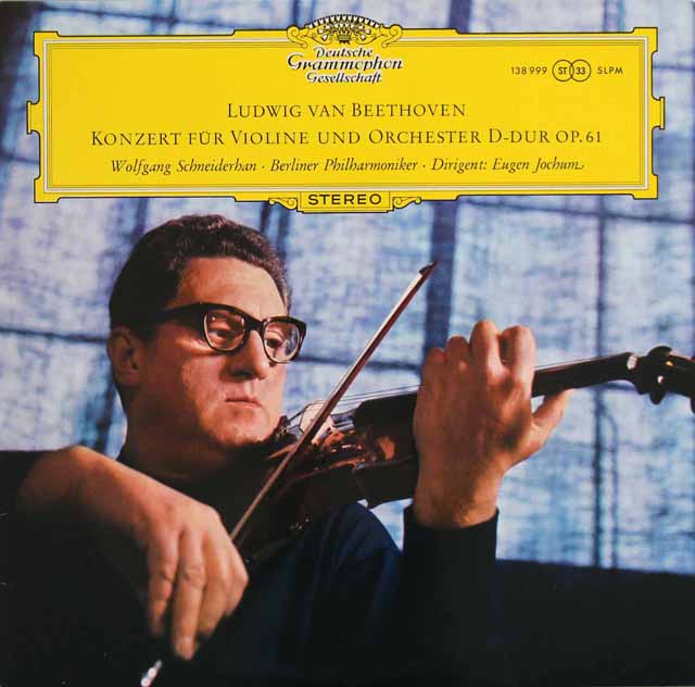 【独最初期盤】　シュナイダーハン、ヨッフムのベートーヴェン/ヴァイオリン協奏曲　独DGG　3730　LP レコード