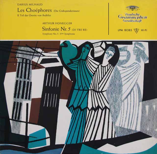 マルケヴィチのミヨー/「コエフォール（供養する女たち）」ほか 　独DGG　3730　LP レコード