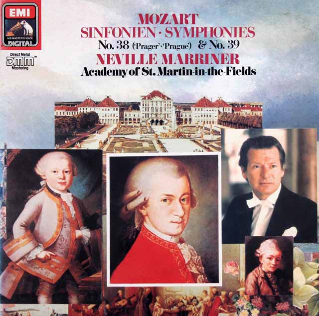 マリナーのモーツァルト/交響曲第38番「プラーハ」& 第39番　独EMI　3730　LP レコード