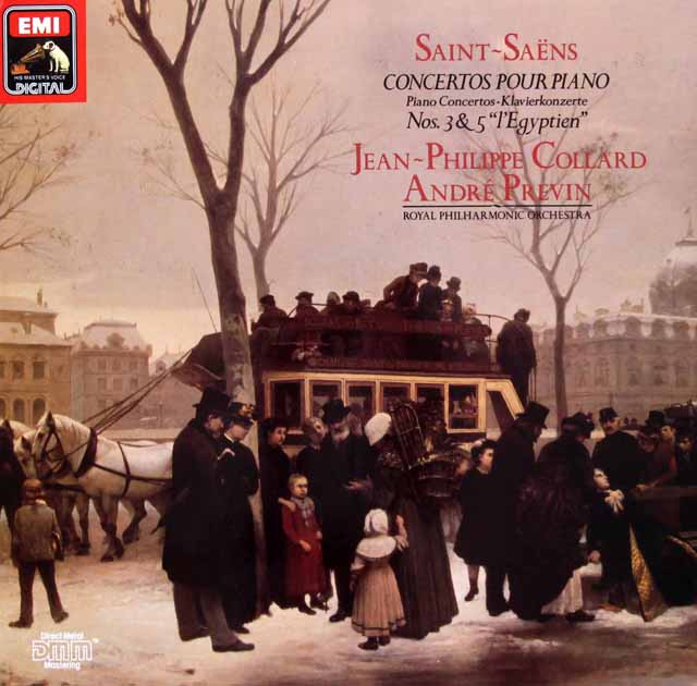 コラール、プレヴィンのサン=サーンス/ピアノ協奏曲第3、5番「エジプト風」　独EMI　3730　LP レコード