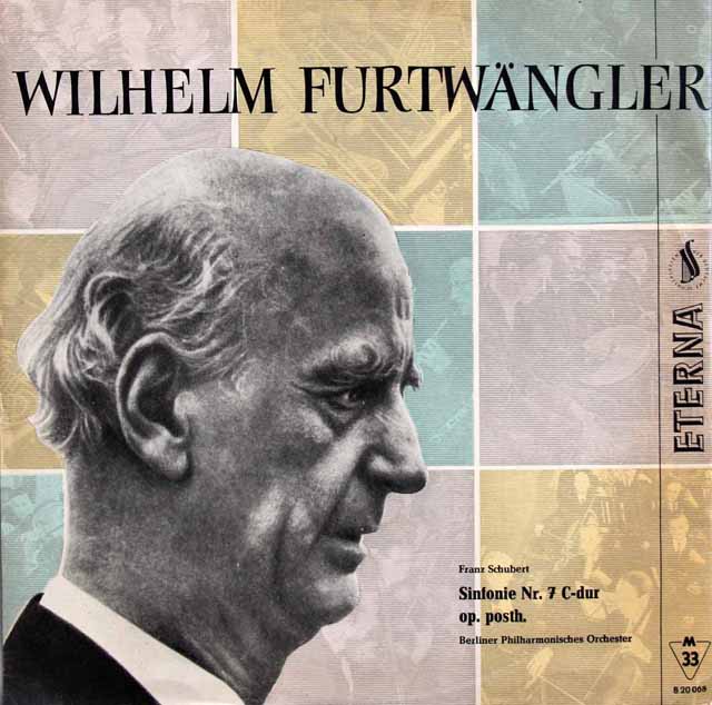 【独最初期盤】　フルトヴェングラーのシューベルト/交響曲 第9番「ザ・グレイト」　独ETERNA　3730　LP レコード
