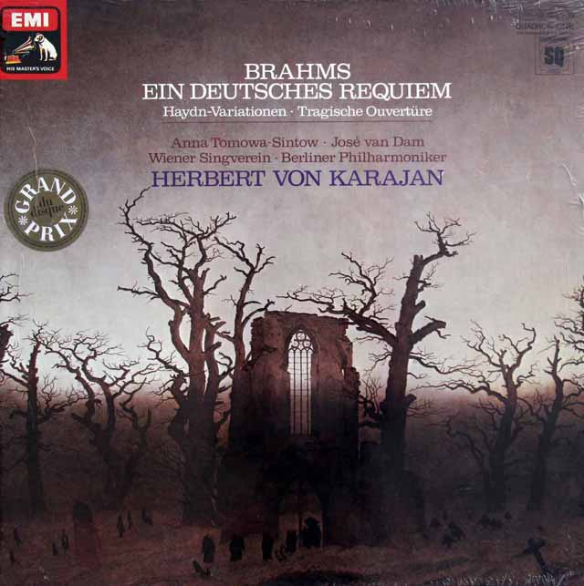 【未開封】　カラヤンのブラームス/ドイツ・レクイエム　独EMI　3731　LP レコード