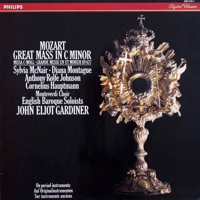 ガーディナーのモーツァルト/大ミサ曲　蘭PHILIPS　373148　LP レコード