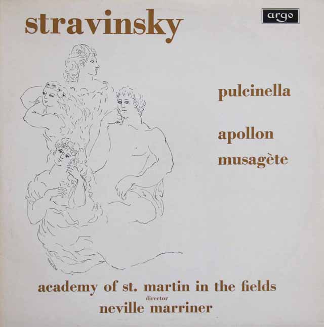 マリナーのストラヴィンスキー/「プルチネルラ」ほか　英ARGO　3731　LP レコード