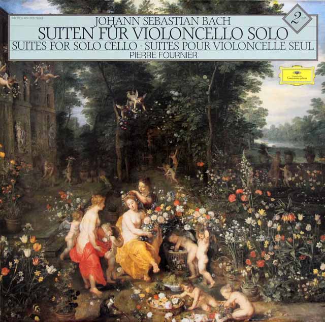 フルニエのバッハ/無伴奏チェロ組曲（全曲）　独DGG　3732　LP レコード