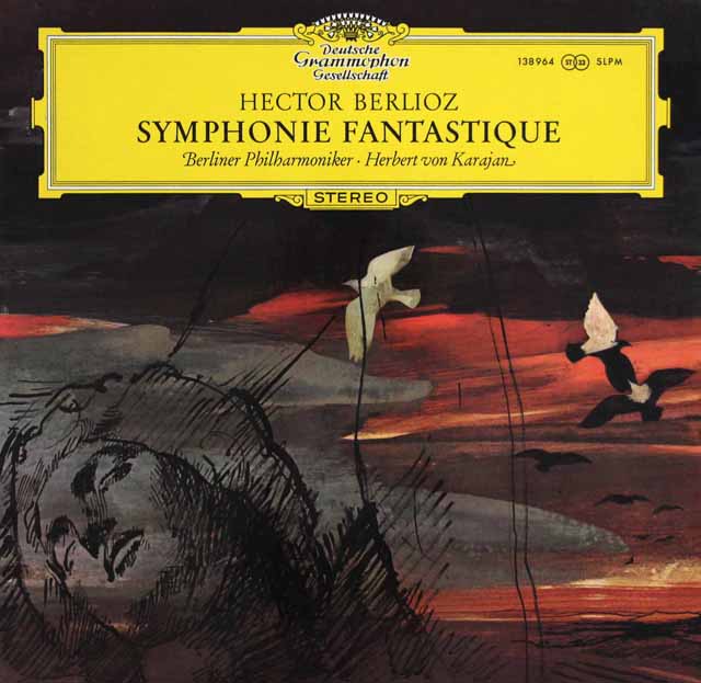 カラヤンのベルリオーズ/幻想交響曲　独DGG　3732　LP レコード