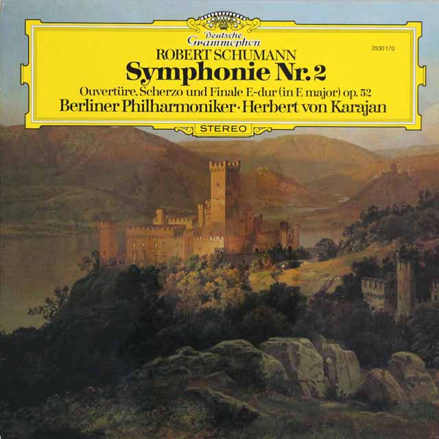 カラヤンのシューマン/交響曲第2番ほか　独DGG　3732　LP レコード