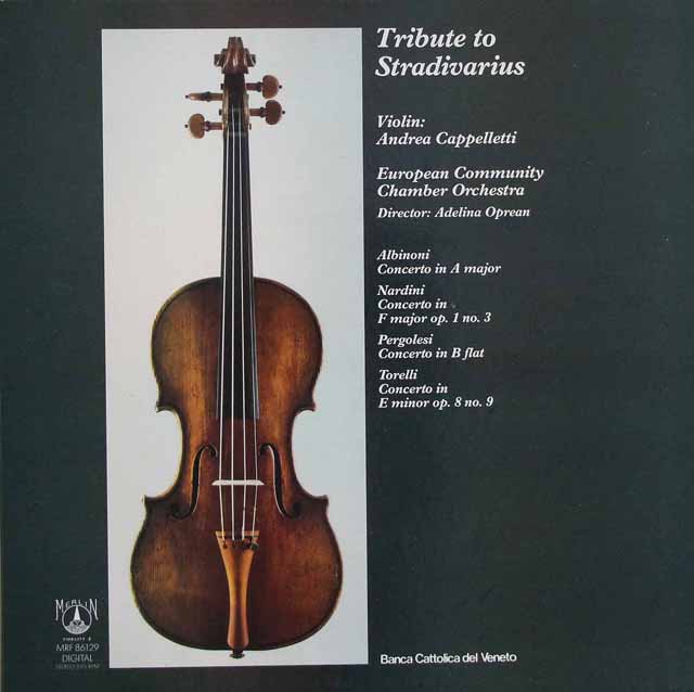 カッペレッティのアルビノーニ、ペルゴレーシほか/ヴァイオリン協奏曲集　英MERLIN　3732　LP レコード