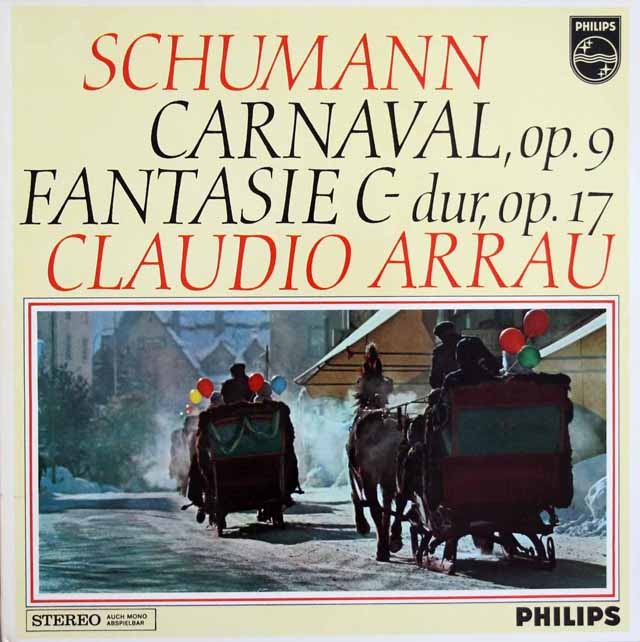 アラウのシューマン/「謝肉祭」ほか　蘭PHILIPS　3732　LP レコード