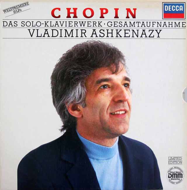 アシュケナージのショパン/ピアノ独奏曲全集　独DECCA　3732　LP レコード