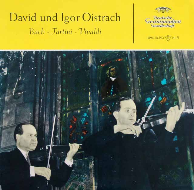 【フラット盤】　オイストラフ父子、コンヴィチュニーのバッハ、ヴィヴァルディ/2つのヴァイオリンのための協奏曲 ほか　独DGG　3733　LP レコード