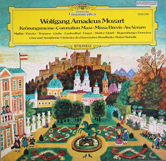 クーベリックのモーツァルト/「戴冠ミサ」ほか　独DGG　3733　LP レコード
