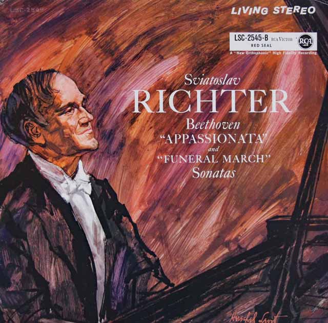 【独最初期盤】　リヒテルのベートーヴェン/ピアノソナタ「熱情」&「葬送」　独RCA　3733　LP レコード