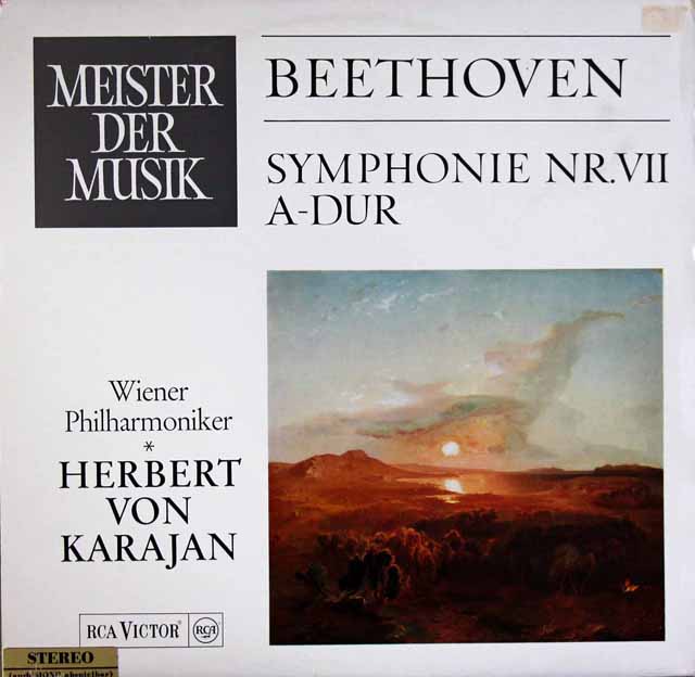 カラヤンのベートーヴェン/交響曲第7番　独RCA　3733　LP レコード